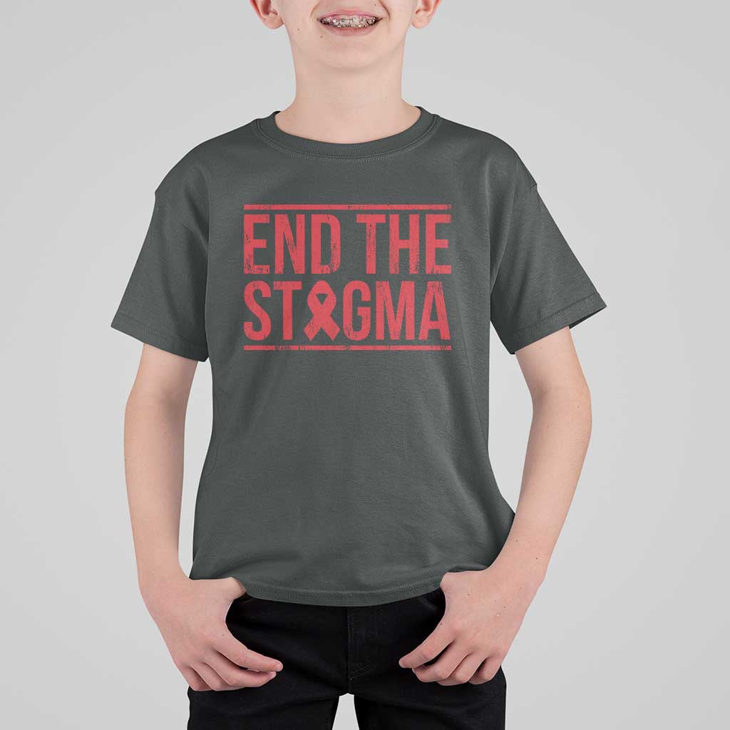HIV Awareness End The Stigma T Shirt For Kid Support Empowerment Gift - Wonder Print Shop