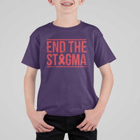 HIV Awareness End The Stigma T Shirt For Kid Support Empowerment Gift - Wonder Print Shop