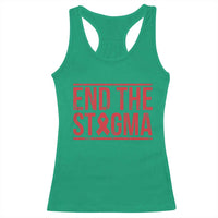 HIV Awareness End The Stigma Racerback Tank Top Support Empowerment Gift - Wonder Print Shop