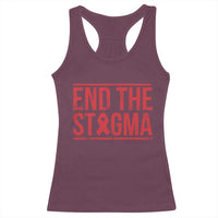 HIV Awareness End The Stigma Racerback Tank Top Support Empowerment Gift - Wonder Print Shop
