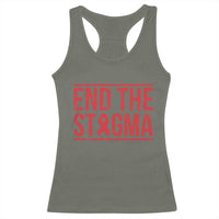 HIV Awareness End The Stigma Racerback Tank Top Support Empowerment Gift - Wonder Print Shop