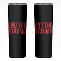 HIV Awareness End The Stigma Skinny Tumbler Support Empowerment Gift - Wonder Print Shop