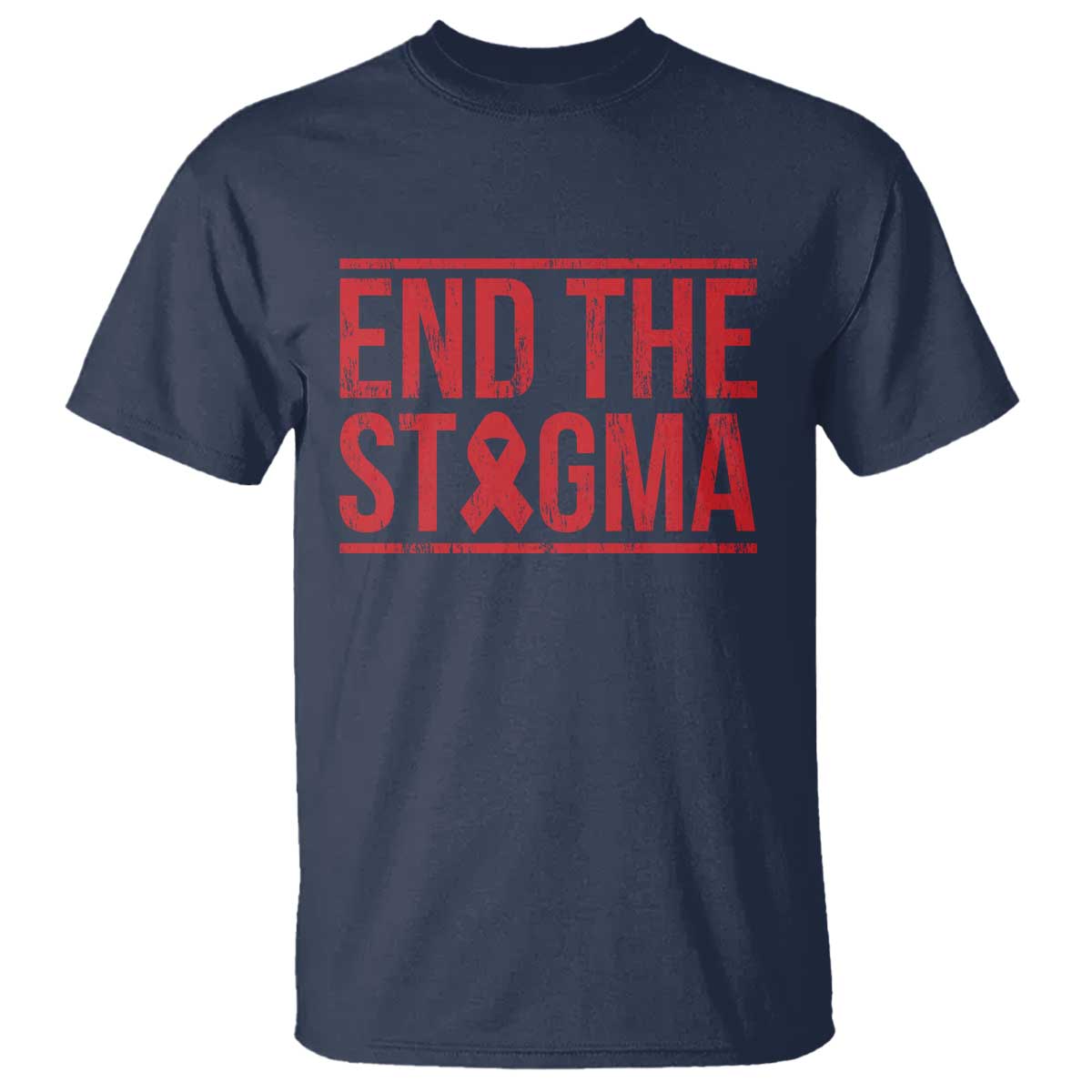 HIV Awareness End The Stigma T Shirt Support Empowerment Gift - Wonder Print Shop