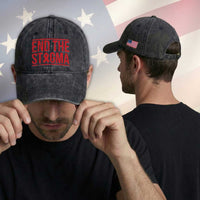 HIV Awareness End The Stigma Washed Cotton Baseball Cap Support Empowerment Gift