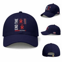 End The Stigma HIV Awareness Baseball Cap Red Ribbon Gift