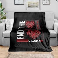 HIV Awareness End The Stigma Throw Blanket World AIDS Day Gift - Wonder Print Shop