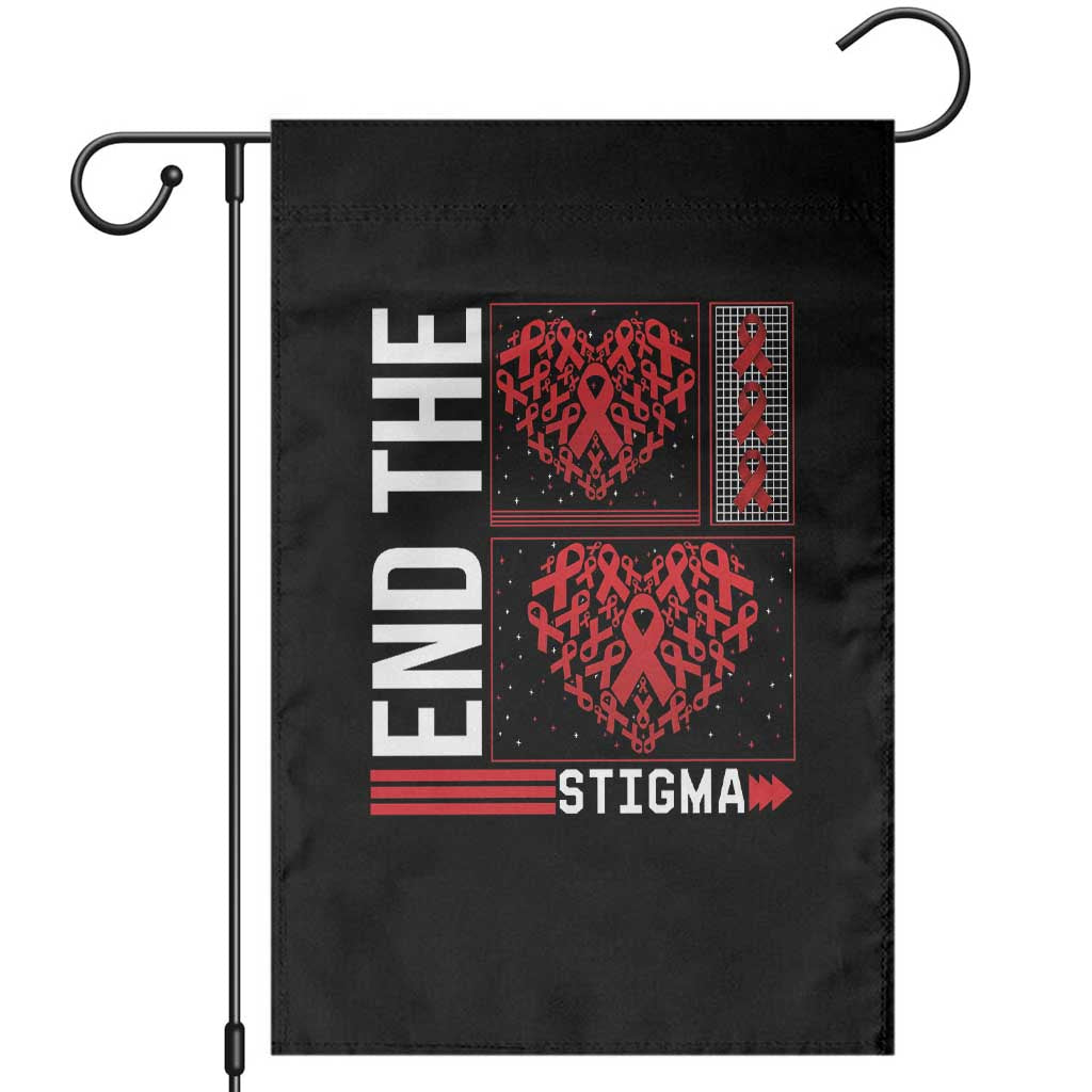 HIV Awareness End The Stigma Garden Flag World AIDS Day Gift - Wonder Print Shop