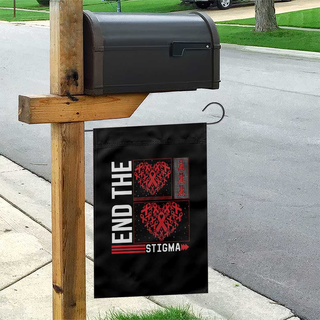 HIV Awareness End The Stigma Garden Flag World AIDS Day Gift - Wonder Print Shop