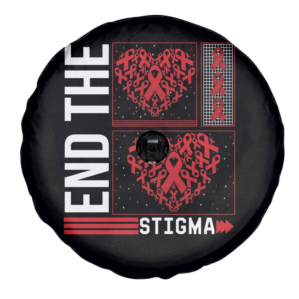 HIV Awareness End The Stigma Spare Tire Cover World AIDS Day Gift - Wonder Print Shop