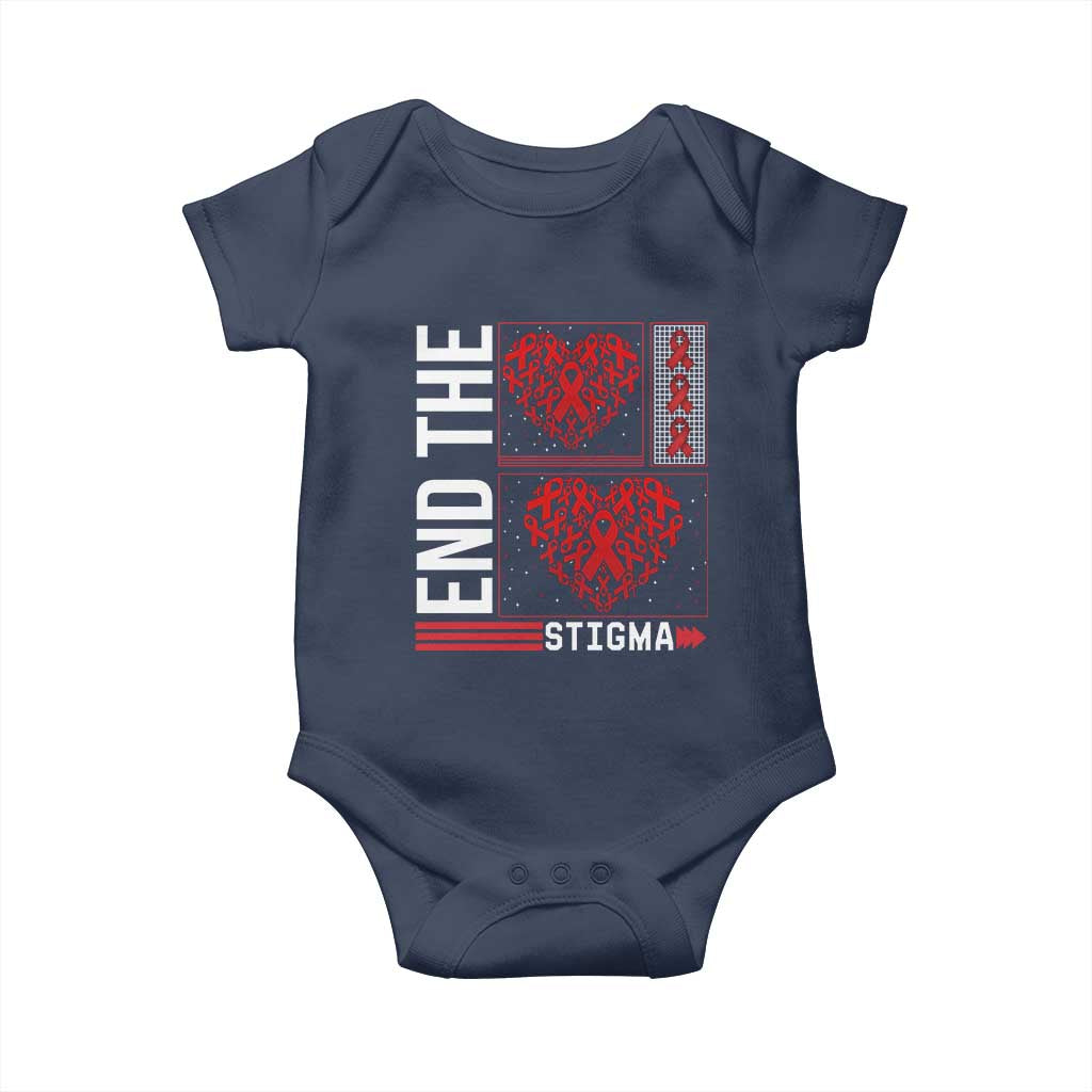 HIV Awareness End The Stigma Baby Onesie World AIDS Day Gift - Wonder Print Shop