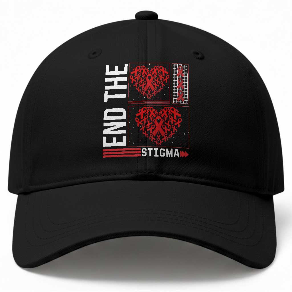 HIV Awareness End The Stigma Baseball Cap World AIDS Day Gift