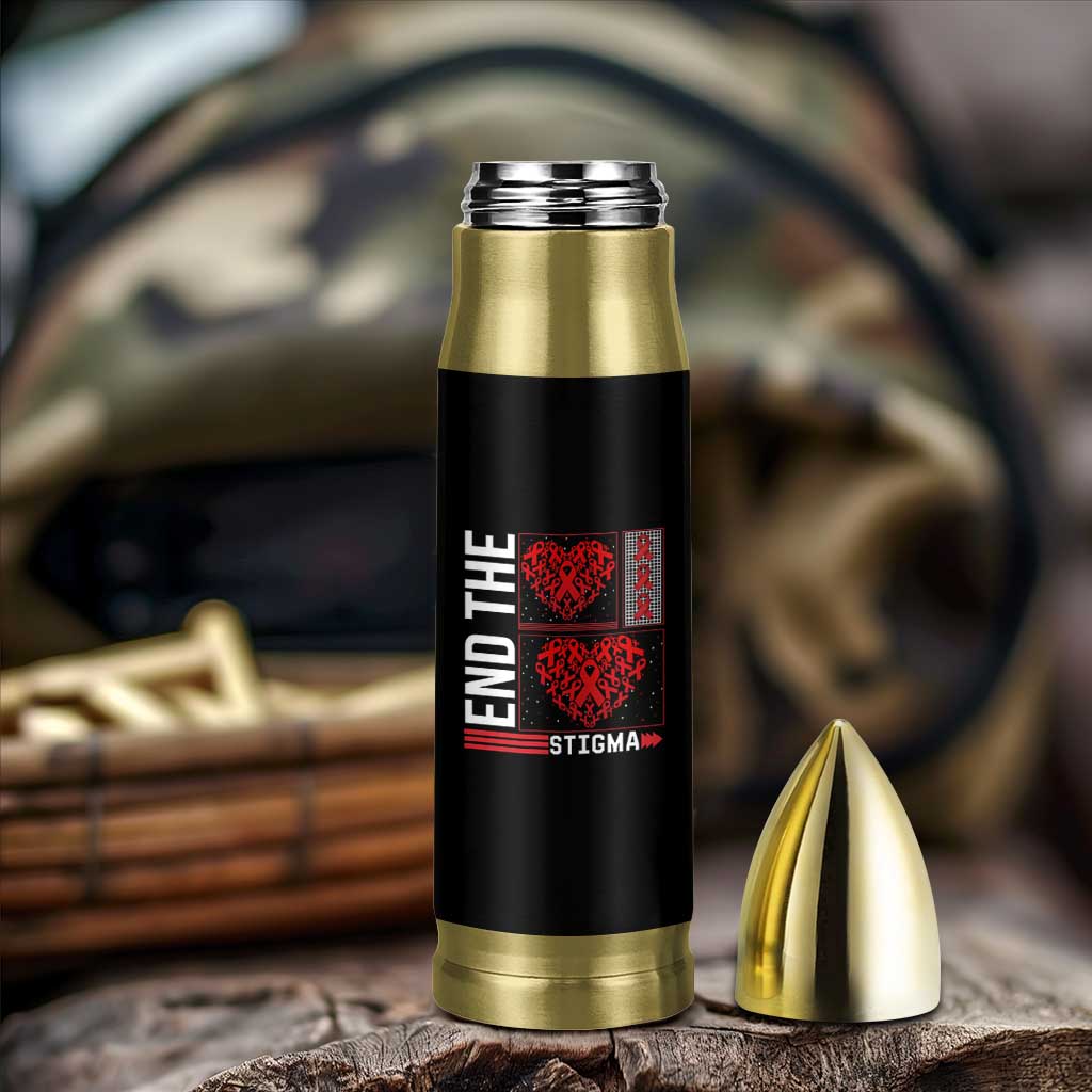 HIV Awareness End The Stigma Bullet Tumbler World AIDS Day Gift - Wonder Print Shop