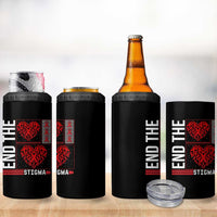 HIV Awareness End The Stigma 4 in 1 Can Cooler Tumbler World AIDS Day Gift - Wonder Print Shop