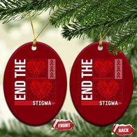 HIV Awareness End The Stigma Ceramic Ornament World AIDS Day Gift - Wonder Print Shop