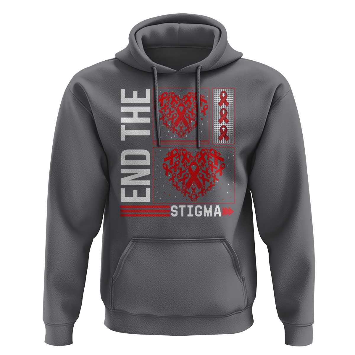 HIV Awareness End The Stigma Hoodie World AIDS Day Gift - Wonder Print Shop