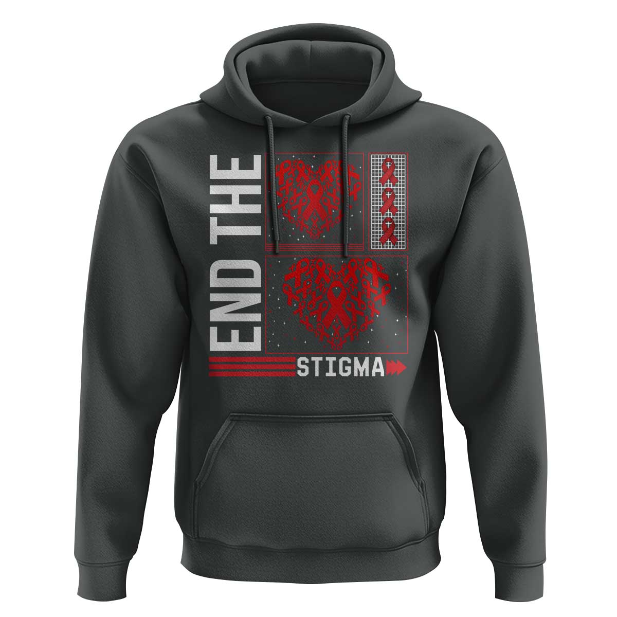 HIV Awareness End The Stigma Hoodie World AIDS Day Gift - Wonder Print Shop