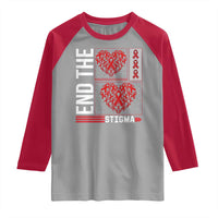 HIV Awareness End The Stigma Raglan Shirt World AIDS Day Gift - Wonder Print Shop