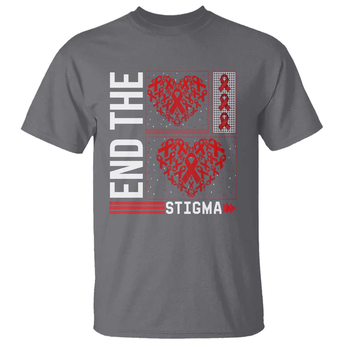 HIV Awareness End The Stigma T Shirt World AIDS Day Gift - Wonder Print Shop