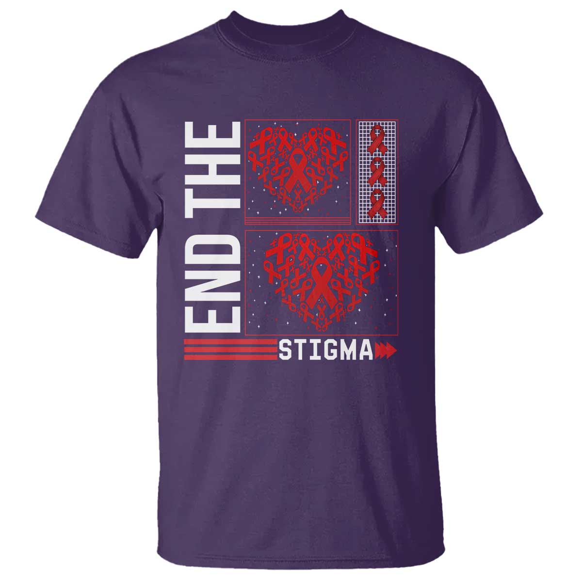 HIV Awareness End The Stigma T Shirt World AIDS Day Gift - Wonder Print Shop