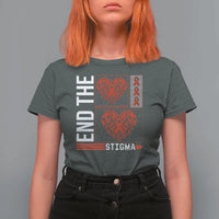 HIV Awareness End The Stigma T Shirt For Women World AIDS Day Gift - Wonder Print Shop