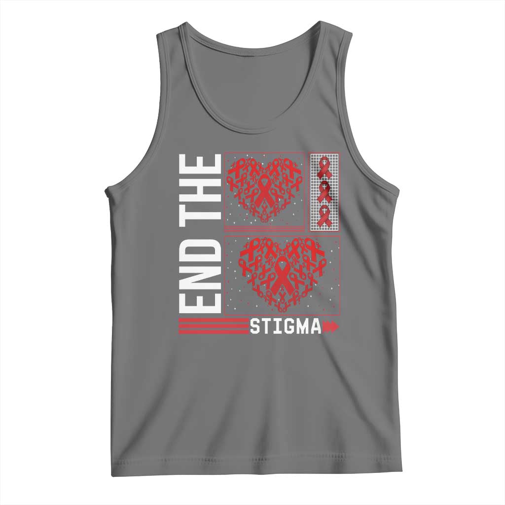 HIV Awareness End The Stigma Tank Top World AIDS Day Gift - Wonder Print Shop