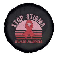 Stop The Stigma HIV Awareness Spare Tire Cover World AIDS Day Gift - Wonder Print Shop