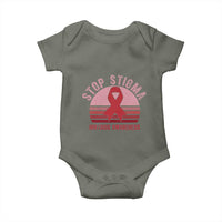 Stop The Stigma HIV Awareness Baby Onesie World AIDS Day Gift - Wonder Print Shop
