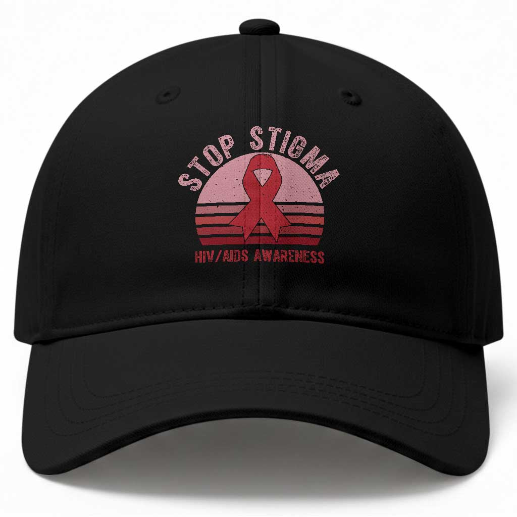 Stop The Stigma HIV Awareness Baseball Cap World AIDS Day Gift