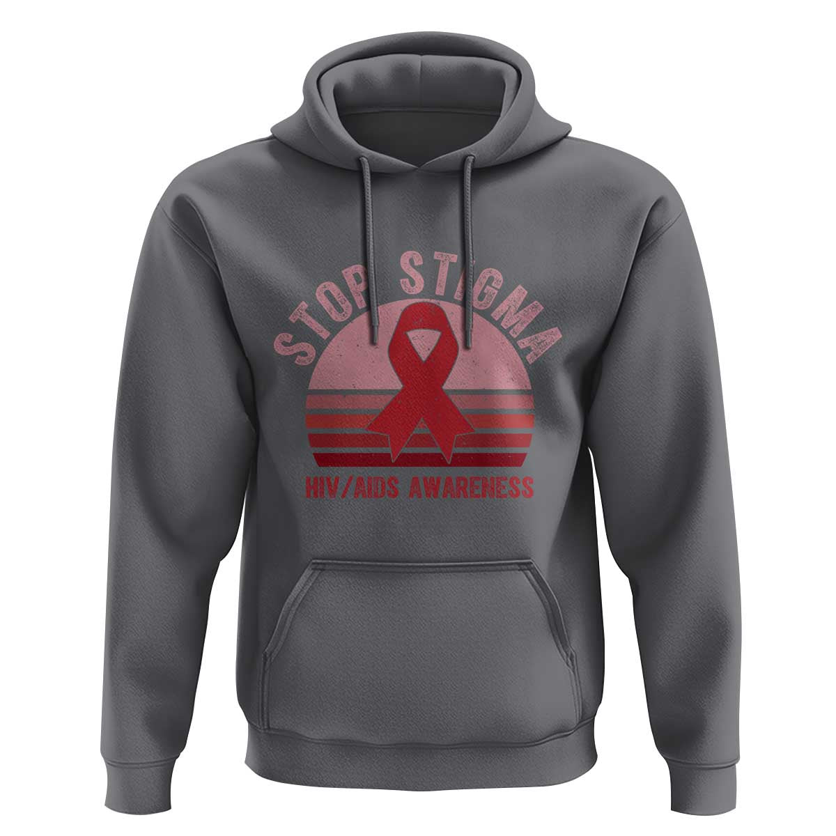 Stop The Stigma HIV Awareness Hoodie World AIDS Day Gift - Wonder Print Shop