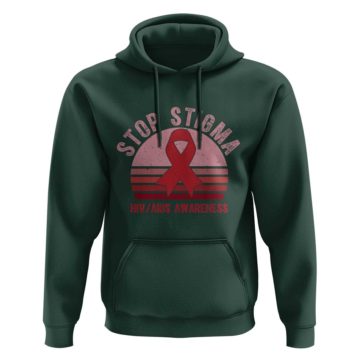 Stop The Stigma HIV Awareness Hoodie World AIDS Day Gift - Wonder Print Shop