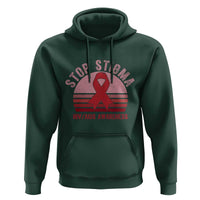 Stop The Stigma HIV Awareness Hoodie World AIDS Day Gift - Wonder Print Shop