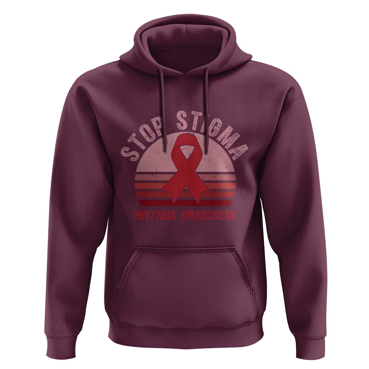 Stop The Stigma HIV Awareness Hoodie World AIDS Day Gift - Wonder Print Shop