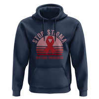 Stop The Stigma HIV Awareness Hoodie World AIDS Day Gift - Wonder Print Shop