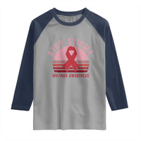 Stop The Stigma HIV Awareness Raglan Shirt World AIDS Day Gift - Wonder Print Shop