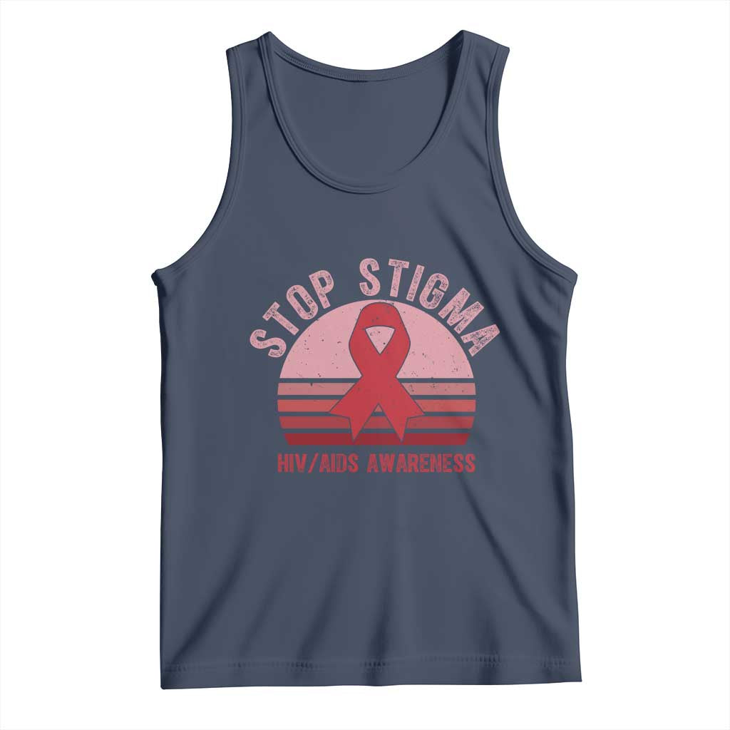 Stop The Stigma HIV Awareness Tank Top World AIDS Day Gift - Wonder Print Shop