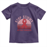 Stop The Stigma HIV Awareness Toddler T Shirt World AIDS Day Gift - Wonder Print Shop