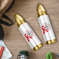 HIV Awareness Red Ribbon Support Gift Bullet Tumbler We Fight Together - Wonder Print Shop