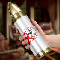 HIV Awareness Red Ribbon Support Gift Bullet Tumbler We Fight Together - Wonder Print Shop