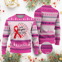HIV Awareness Red Ribbon Support Gift Ugly Christmas Sweater We Fight Together - Wonder Print Shop