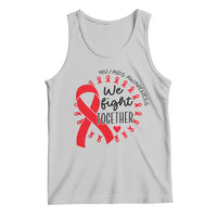 HIV Awareness Red Ribbon Support Gift Tank Top We Fight Together - Wonder Print Shop