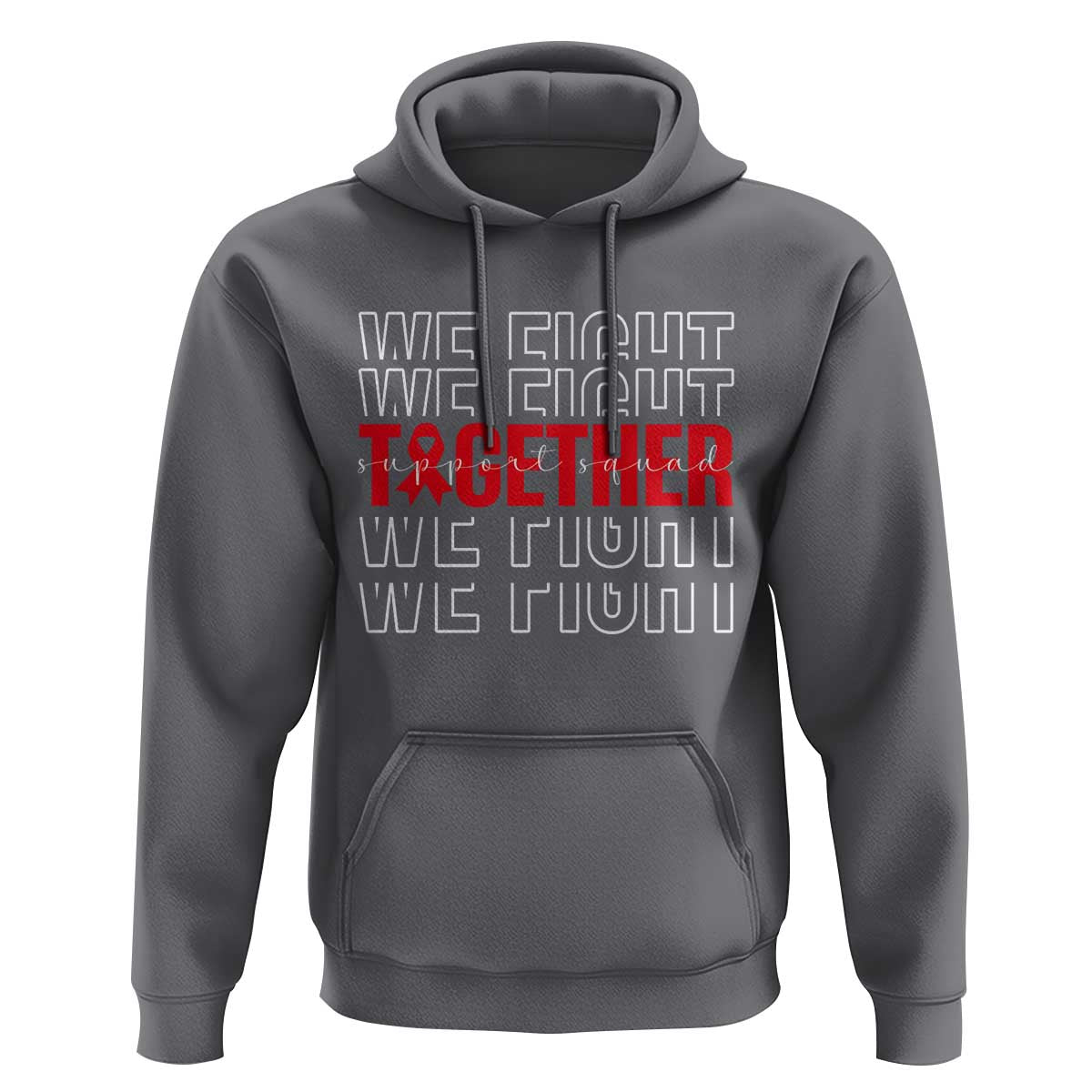 We Fight Together Support Squad HIV Awareness Gift Hoodie - Wonder Print Shop