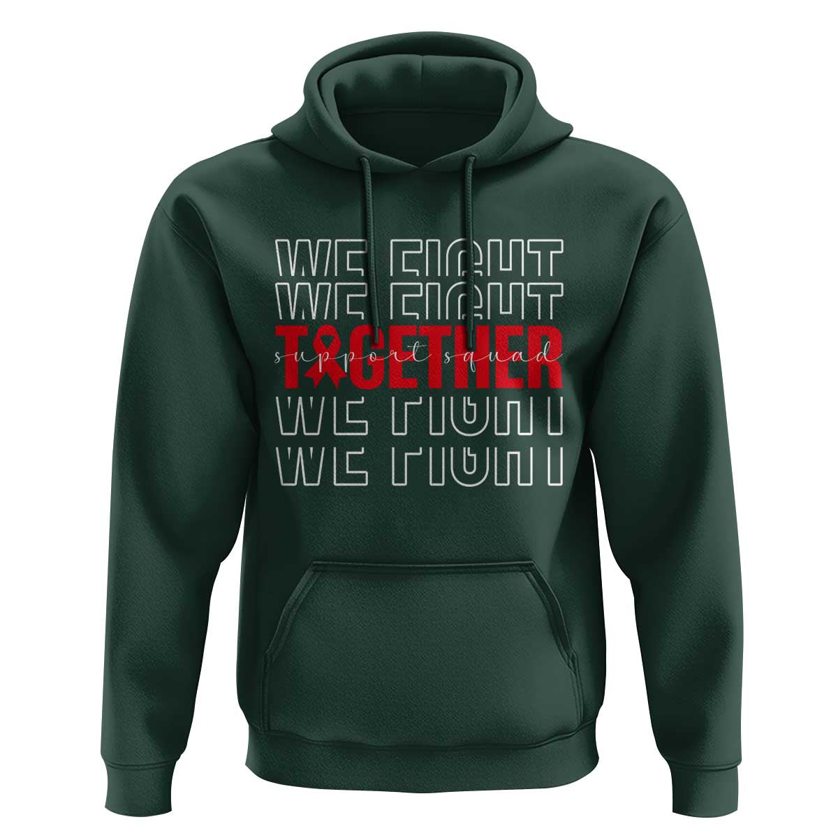 We Fight Together Support Squad HIV Awareness Gift Hoodie - Wonder Print Shop