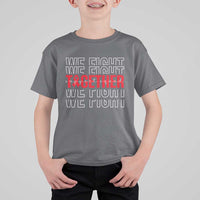 We Fight Together Support Squad HIV Awareness Gift T Shirt For Kid - Wonder Print Shop