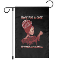 Hope For A Cure HIV Awareness Garden Flag Support Squad Gift - Wonder Print Shop