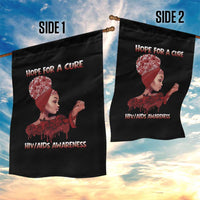 Hope For A Cure HIV Awareness Garden Flag Support Squad Gift - Wonder Print Shop