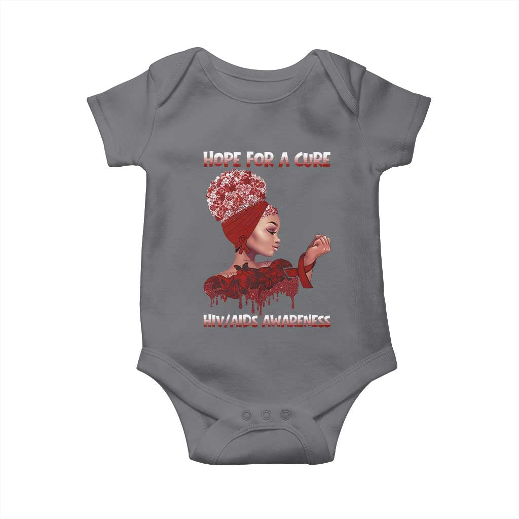 Hope For A Cure HIV Awareness Baby Onesie Support Squad Gift - Wonder Print Shop