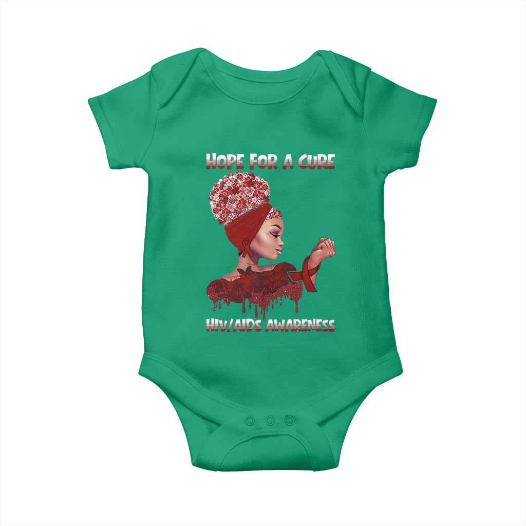 Hope For A Cure HIV Awareness Baby Onesie Support Squad Gift - Wonder Print Shop