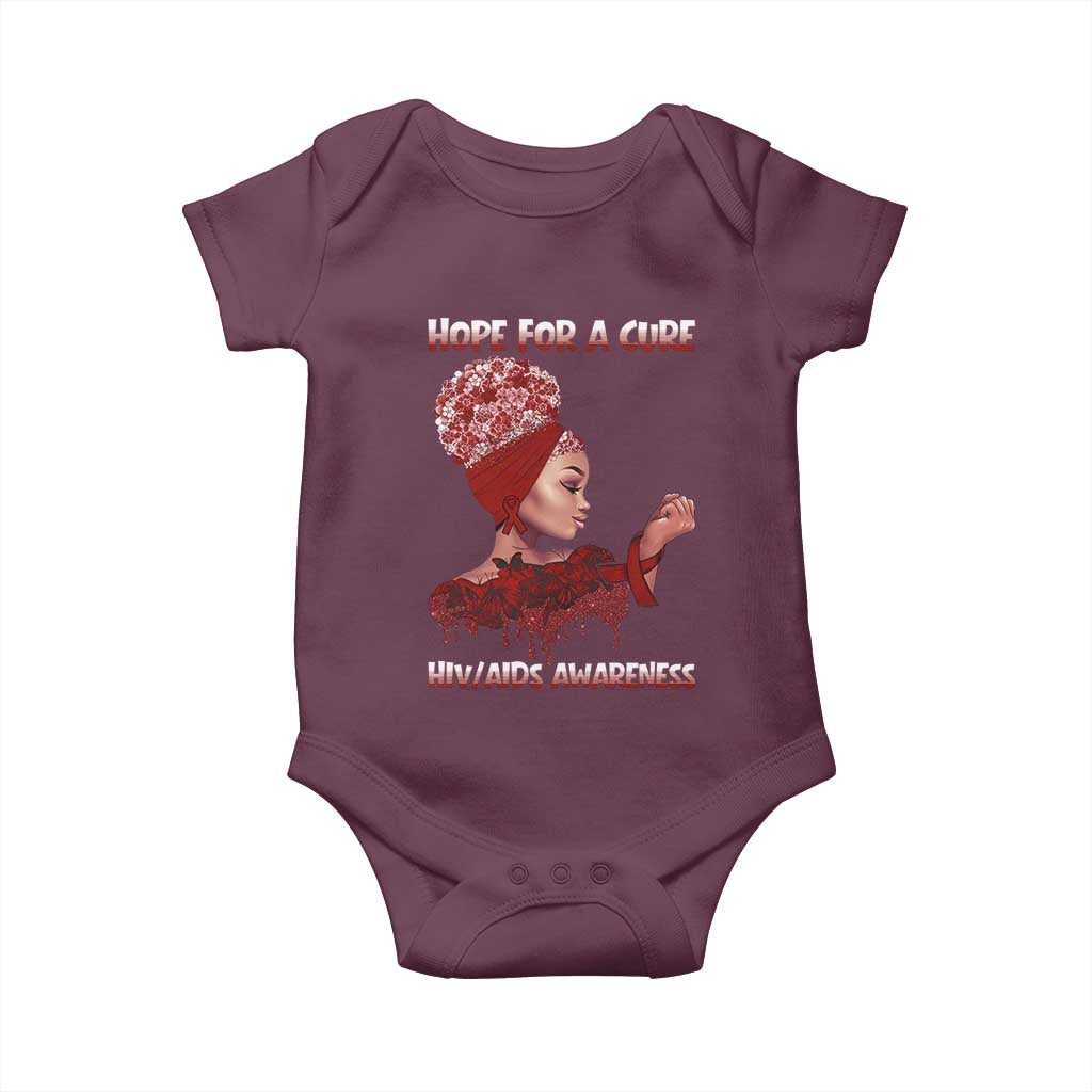 Hope For A Cure HIV Awareness Baby Onesie Support Squad Gift - Wonder Print Shop