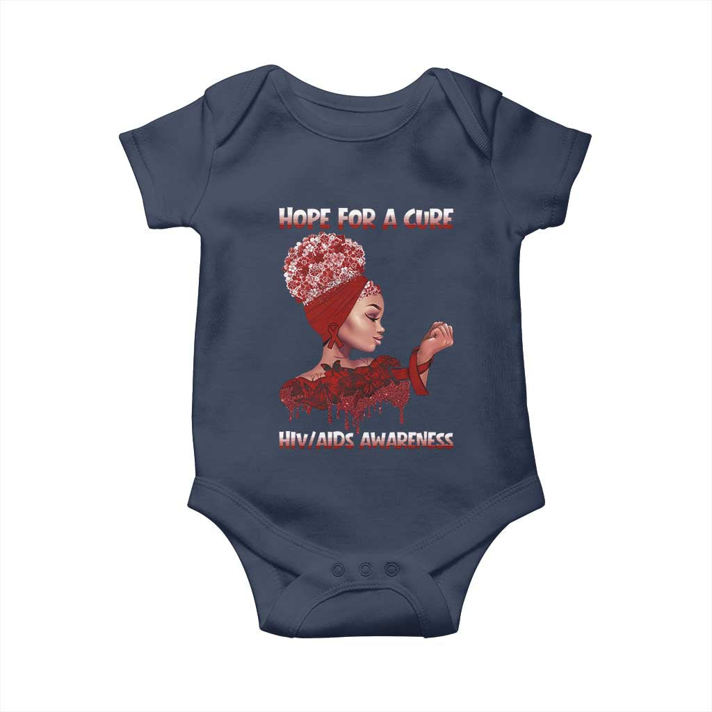 Hope For A Cure HIV Awareness Baby Onesie Support Squad Gift - Wonder Print Shop
