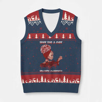 Hope For A Cure HIV Awareness V-Neck Knit Sweater Vest Support Squad Gift - Wonder Print Shop
